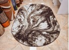 Мокетен килим ERIKA 8033 brown елипса